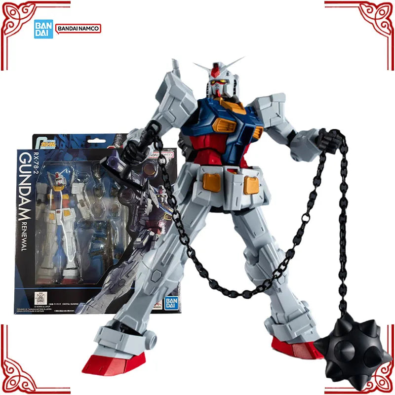In Stock Genuine Bandai Gundam Universe Model Kit GU RX-78-2 Gundam Renewal Anime Action Figure Collection Finished Model Toys