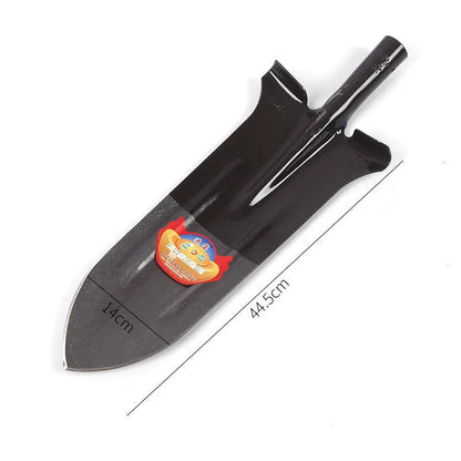 Outdoor digging pit iron tip shovel multi-function with pedal extension shovel round head shovel garden shovel