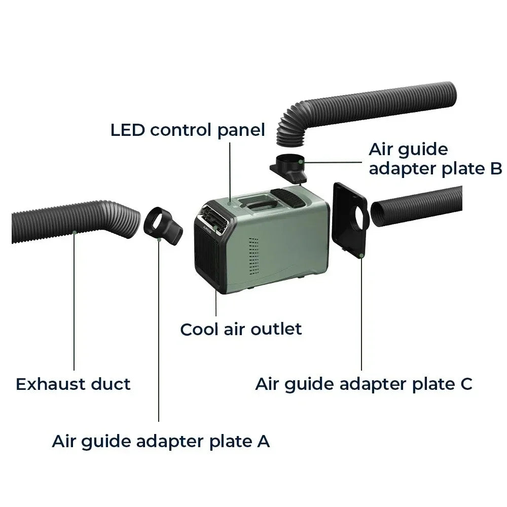 Mini Air Conditioner Mobile Compressor Portable Energy Saving Outdoor/Tent/RV Air Conditioner