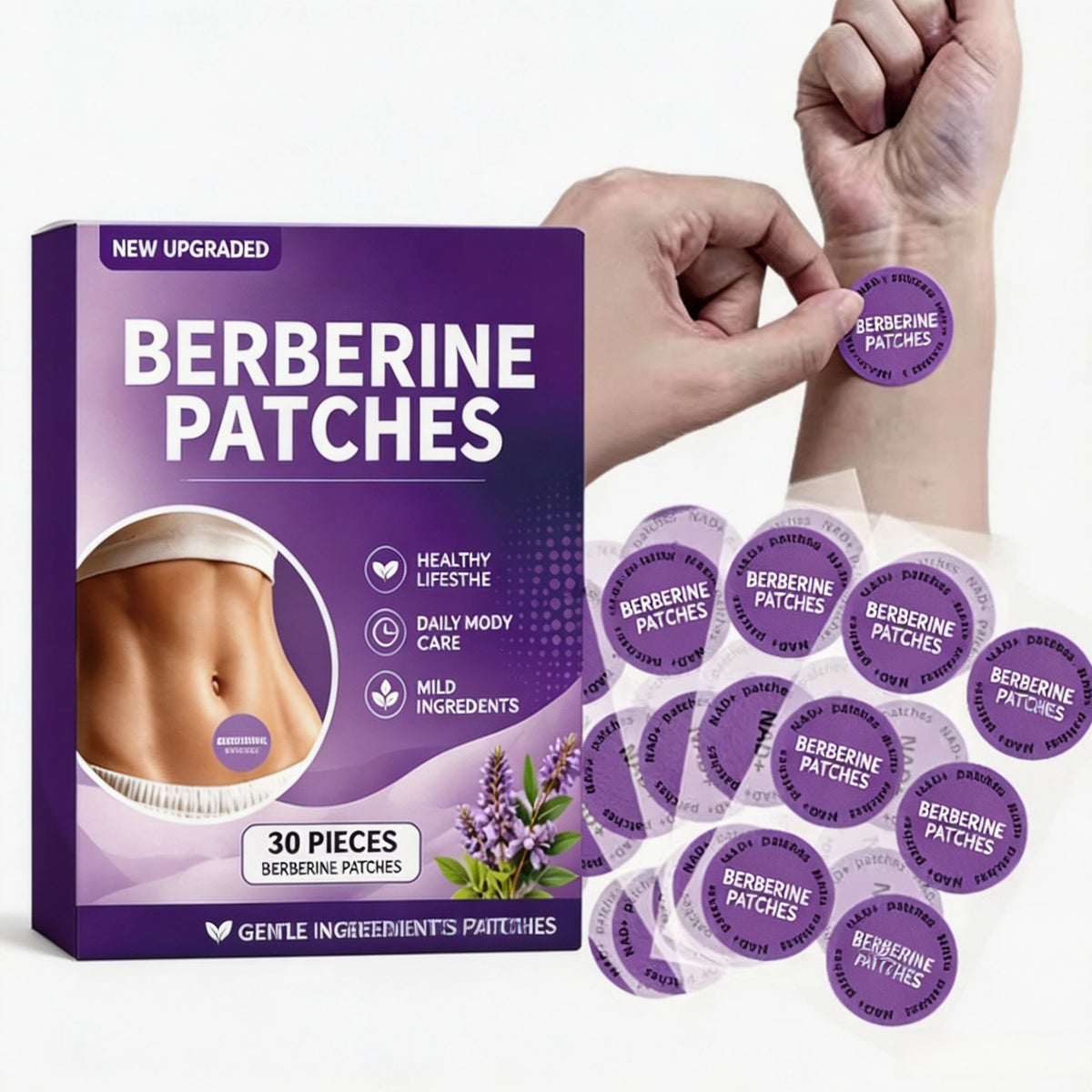 Dopamine Patches Vitality Boost Instant Mood & Focus Enhancement Concentration Aid Wellness Body Care Patch