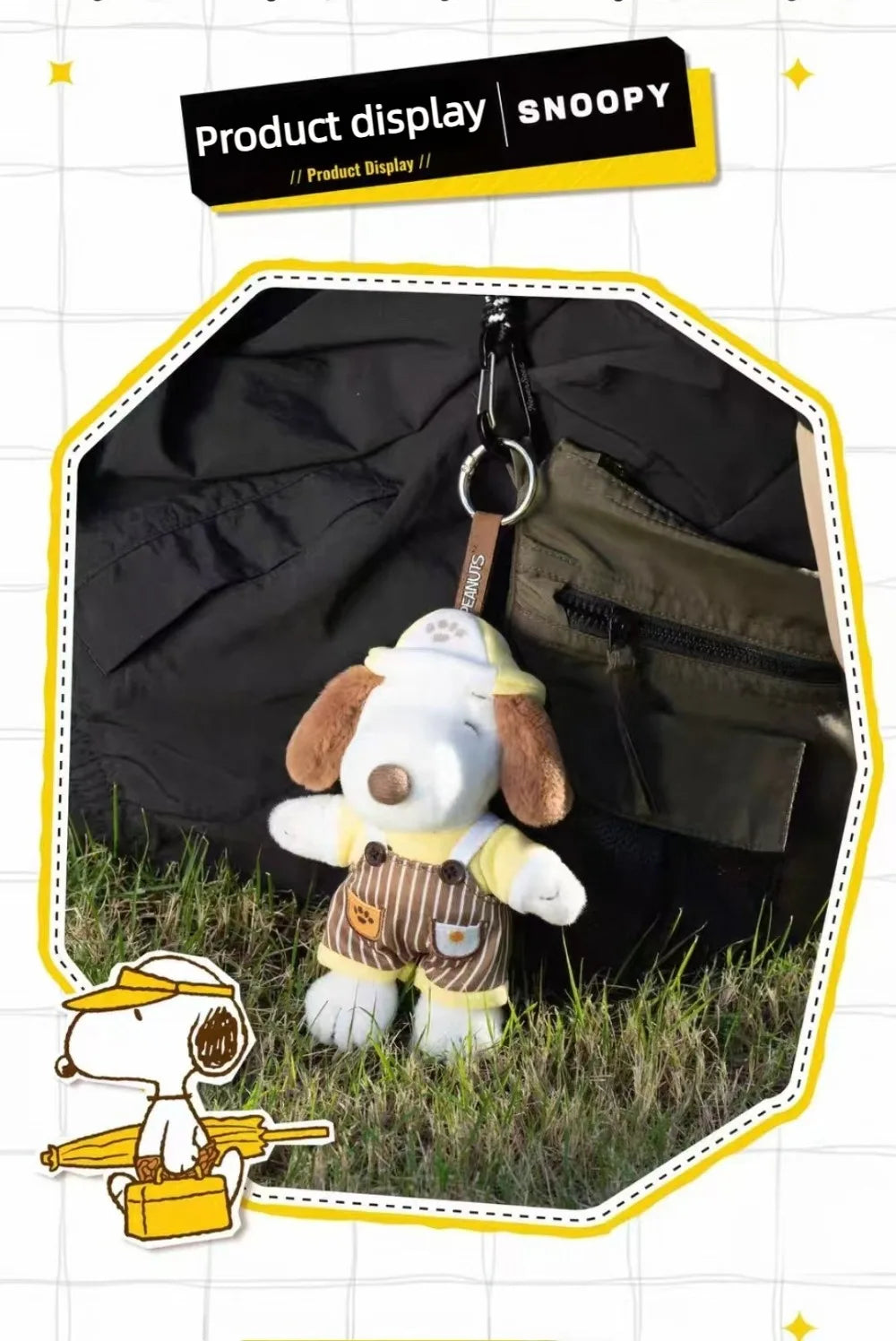 Peanuts Snoopy Mood Outfit Series Blind Box, Trendy Toy Backpack Charms, Figure Merchandise, Birthday Gifts for Girls