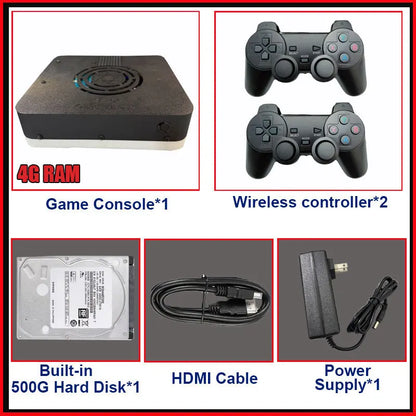 New Super Game Console X3 500G HDD 70000+Games I3-3110M For Wii PS2 N64 PSP GameCube N64 Plug and Play on TV
