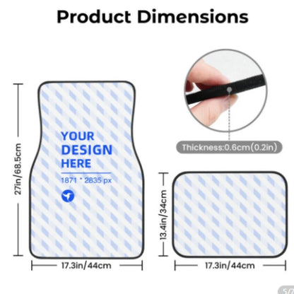 [Starry Sky Theme SUV Car Mats] 2D.4pcs Starry Sky Theme Style Elements Universal SUV Car Mats, Suitable for All Vehicles' Front