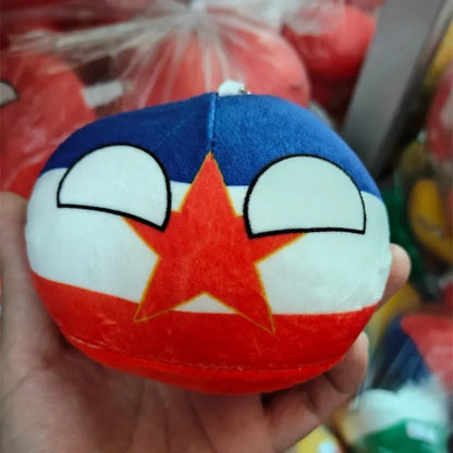Country Ball Plush Toys 70 Styles 10cm Polandball Pendant Country Balls Countryball Stuffed Doll Xmas Birthday Gifts for Kids