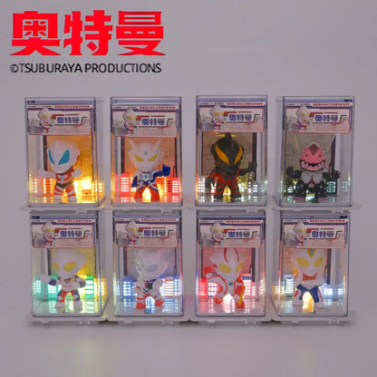 Genuine Ultraman Monster Anime Cool Blind Box Corner Bumper Action Figure Decoration Toys Birthday Gifts Night Light Kids Boy