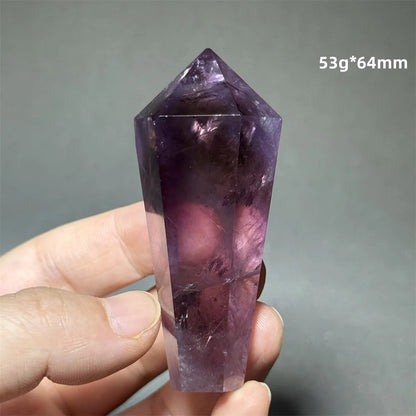 Amethyst Scepter Natural Mineral Quartz Gem Aura Spiritual Meditation Treatment Energy Home Garden Feng Shui Decoration