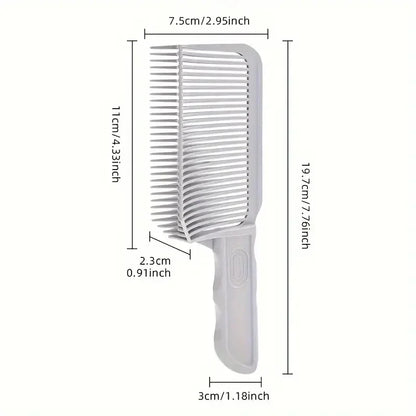 Fading Comb Professional Barber Clipper Blending Flat Top Hair Cutting Comb For Men Heat Resistant Fade Brush Salon Styling Tool