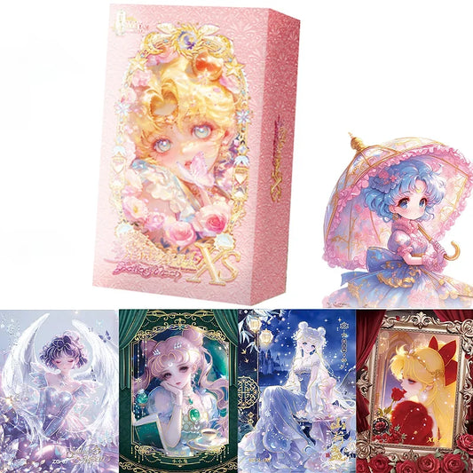 Limited Sailor Moon Collection Card Star Track XS Vol.1 Enamel Diamond Glitter Drip Glue Rare Card Booster Box Girl's Gift Toys