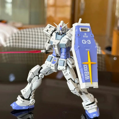 New RG 1/144 RX-78-2 2.0 Yuanzu G3 Action Figures Mech Assembly Model Kit Desktop Ornament Plastic Model Toys Collectible Gifts