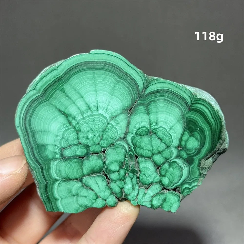 5A+ Natural Malachite Mineral Raw Stone Slice Home Office Feng Shui Decoration Therapy Spiritual Meditation Gem