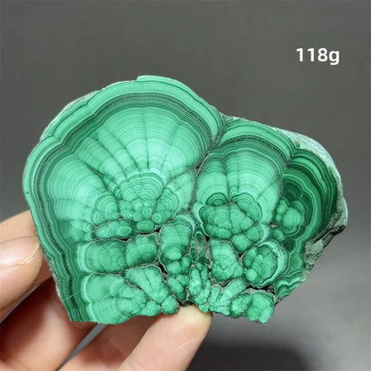 5A+ Natural Malachite Mineral Raw Stone Slice Home Office Feng Shui Decoration Therapy Spiritual Meditation Gem