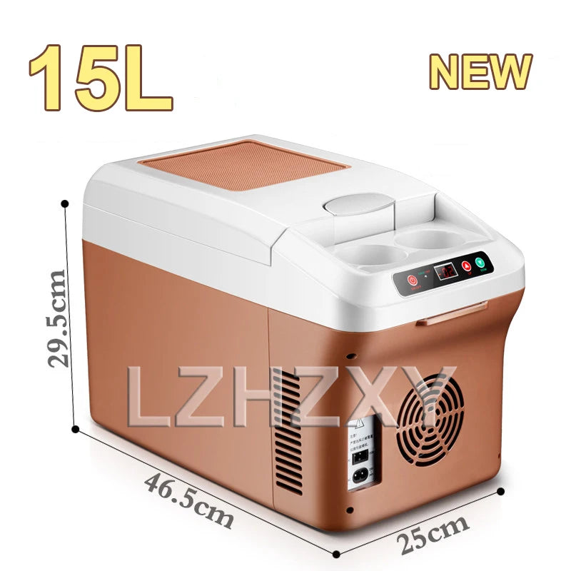 15L Car Refrigerator Household Refrigerated Portable Small Freezer Suitable for Outdoor and Travel Mini Refrigerador 12V/24V