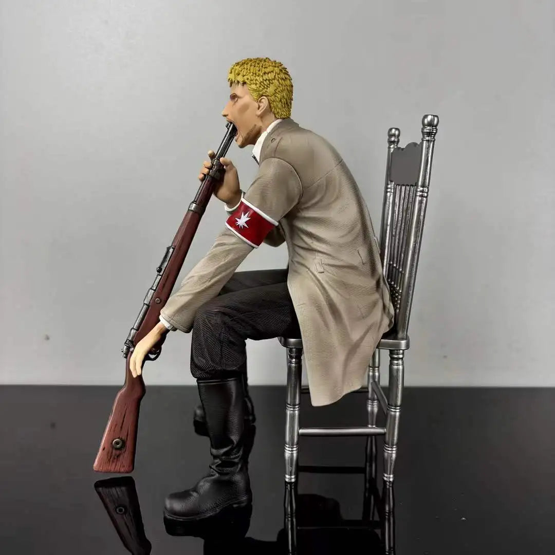 【C4 STUDIO】20cm/7.87 Inch Anime Attack on Titan Reiner Braun GK Figure Standing Statue Ornament Collectible Model Toy Gift