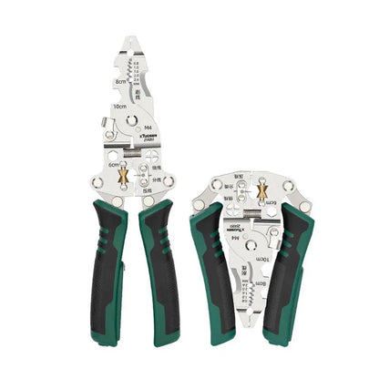 Foldable Wire Stripping Pliers Voltage Testing Cable Cutting Crimping Pliers Multifunctional Wire Stripper Electrician Pliers