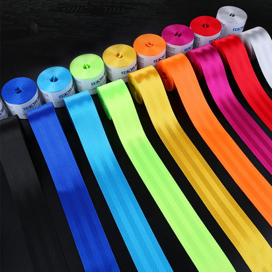 4.8cm X 360cm Car Seat Belt Color Personality Modification Seat Belt Original Decoration Car Seat Belt Styling Auto Accessories