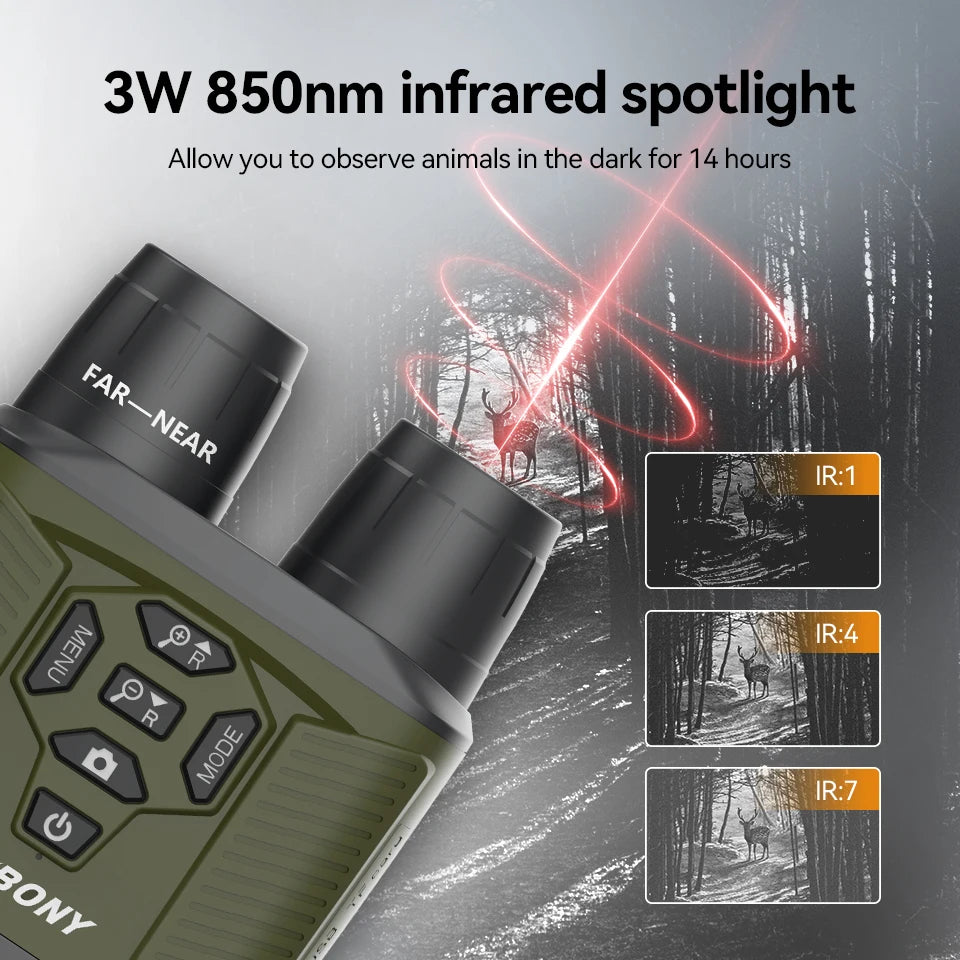 SVBONY SX31 Zoom Digital Infrared Night Vision Binocular Telescope,for Hunting Camping Professional 4K Night Vision Device