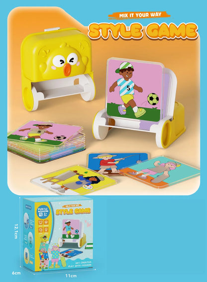 Kids Education Dress Up Puzzle Game for 4-6 Year Old Boys & Girls, Spatial Logic Thinking Board Toy, Change Clothes Play Set