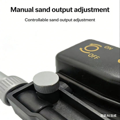 Handheld Sandblasting Machine 90 Mpa Small Adjustable Sandblasting Gun Pneumatic Blasting Gun Set Small Sand Blasting Machine