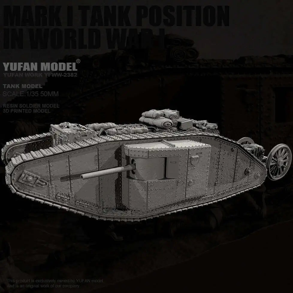 1/35 Tank Resin Model Colorless Self Assembled YFWW-2382/3D