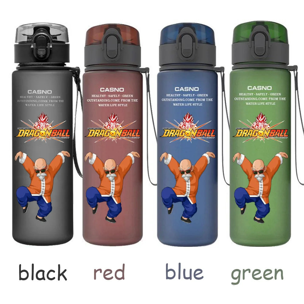 560ML Dragon Ball Water Cup Children Portable Plastic Goku Vegeta Bulma Cartoon Outdoor Large Capacity Sport Water Bottle Gift