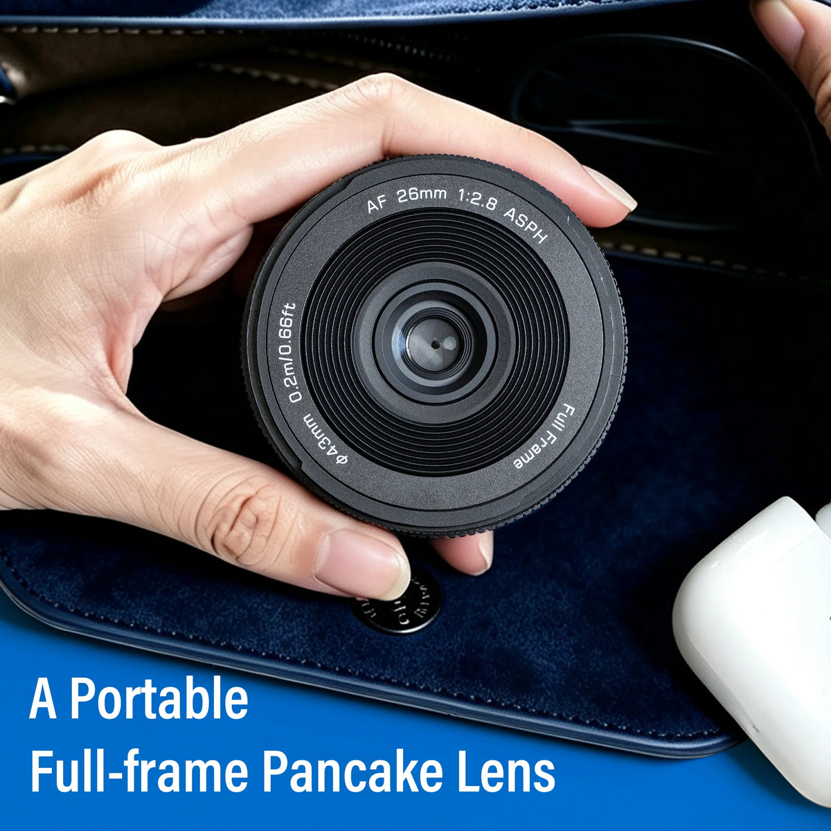 Viltrox 26mm f2.8 EVO Full Frame Pancake Lens Camera Large Aperture Ultra Wide Angle Auto Focus for Sony A7C Nikon Z6 III Z5 III