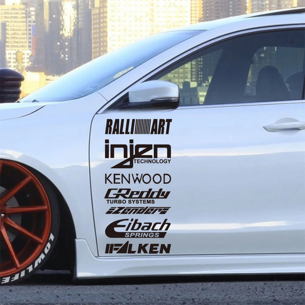 1pc Funny injzn kenwood text bike sticker Car Stickers And Decals Carbon Sticker Auto Sticker Home Decor Wall Stickers