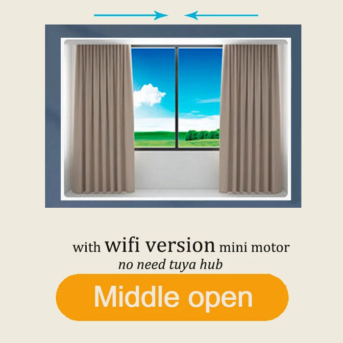 Tuya Zigbee Mini Smart Curtain Motor Electric Curtain Automatic System Rail Rod Support Alexa Alice Google Assistant Smartlife