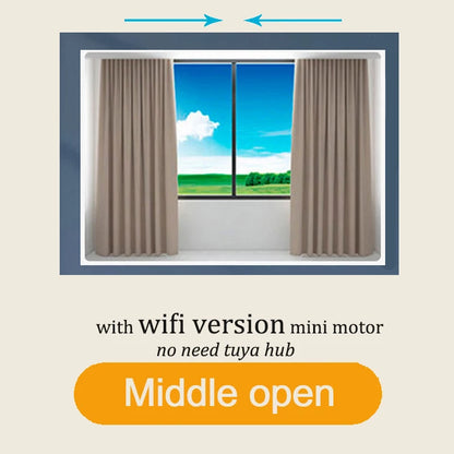 Tuya Zigbee Mini Smart Curtain Motor Electric Curtain Automatic System Rail Rod Support Alexa Alice Google Assistant Smartlife