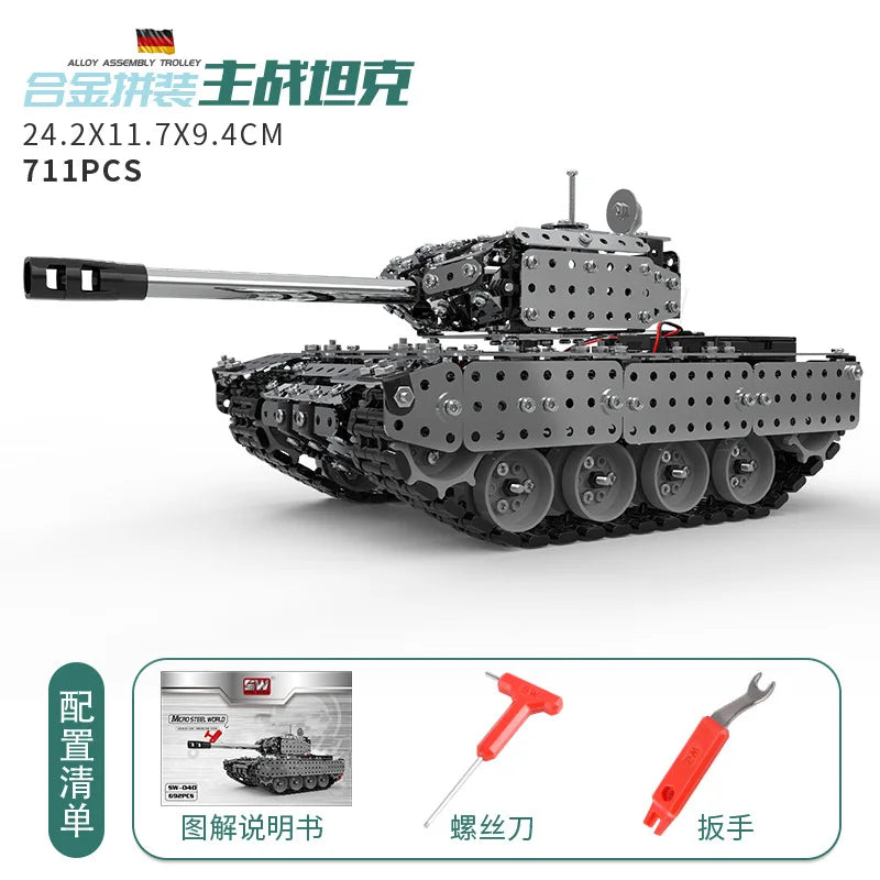 3D Metal Building Block Fighter Aircraft Model Assembly Jigsaw Toy Alloy RC Engineering Vehicle Gift Adult Assembly