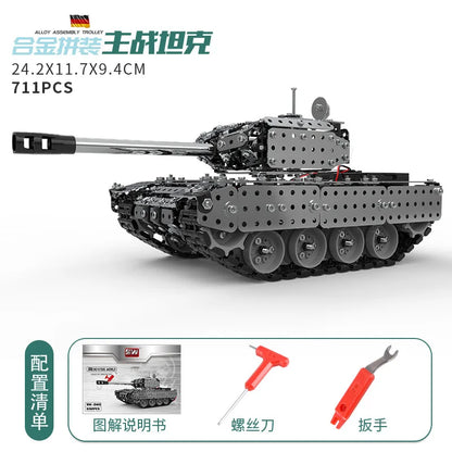 3D Metal Building Block Fighter Aircraft Model Assembly Jigsaw Toy Alloy RC Engineering Vehicle Gift Adult Assembly