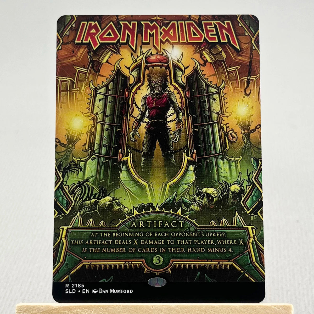 SLD HOLO19//001 Demonic Tutor Proxy Cards  Iron Maiden Sol Ring Arcane Signet Home Play Fierce Guardianship Nekusar The Mindra