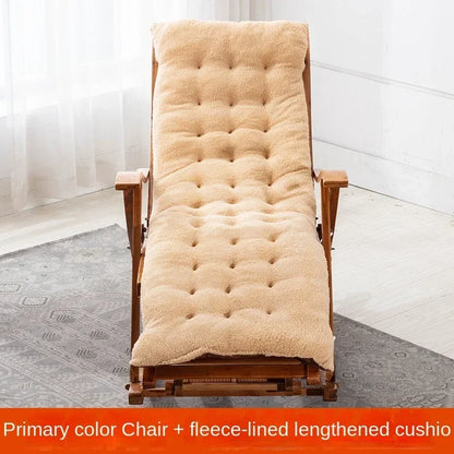 UVR Folding Rocking Chair Adult Bamboo Lounge Chair Home Balcony Leisure Armchair Armchair Lazy Sofa Rattan Chair