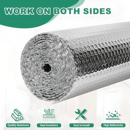 Reflective Insulation Foam Double Side Aluminum Bubble Sheet Thermal Heat Window Film RV Roof Radiant Barrier Glass Cover Foil