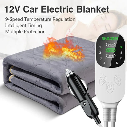 12V Electric Blanket Seat Heating Pad for Camping Trucks Off-road Vehicles Warm Heater Sleeper Heated Blanket