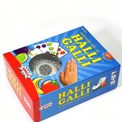 1 Halli Galli Family Gathering Game Card, Fun Card Game, Party Board Game Suitable for Halloween/Christmas/Thanksgiving