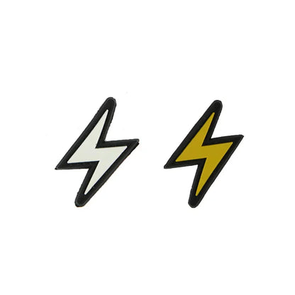 Super Lightning Caution Thunder Glow PVC Patches Tactical Morale Emblem Functional Packaging Decoration Sticker HookLoop Patches