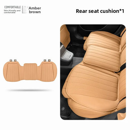 Luxury Sedan SUV Universal Nappa Leather Car Seat Cover Comfortable Memory Foam Perforated Leather Cushion Car Seat Protection