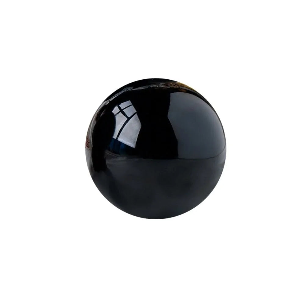 Natural Black Obsidian Sphere Large Crystal Ball Healing Stone Gemstone 30/40/50mm obsidian crystal decorative glass Home Decor