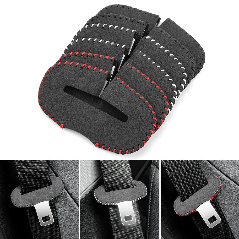 For Porsche Cayenne Panamera Macan 718 911 Taycan Car Safety Belt Buckle Covers car accessories