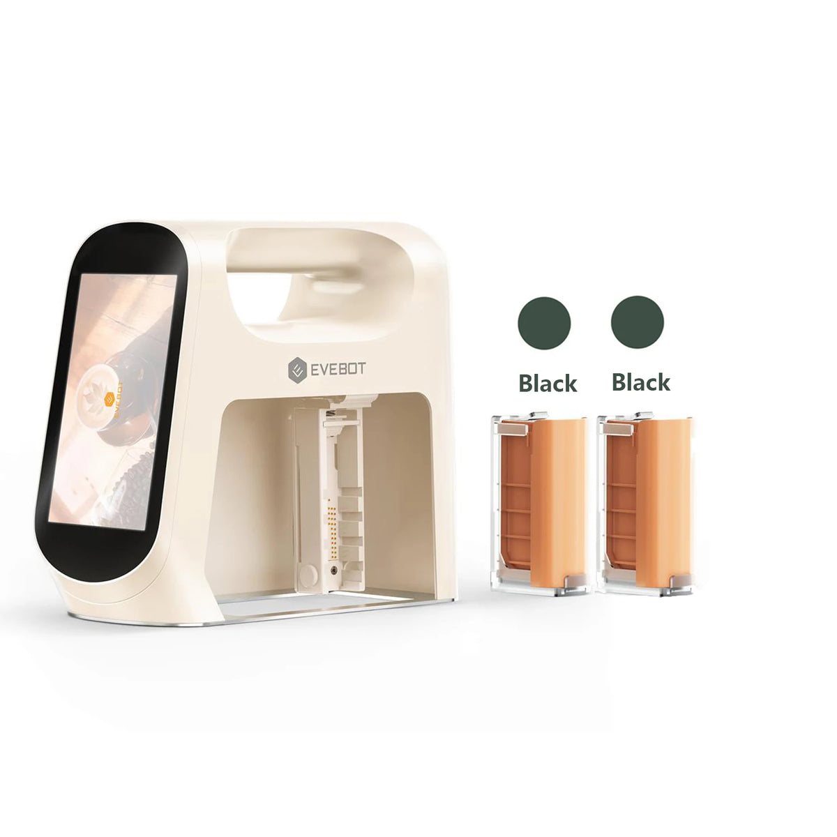 EVEBOT Smart Handheld Food Printer 5cm Print Head (Next-Gen with Visual Positioning) Flip Screen Ideal For Cafés & Coffee Shops