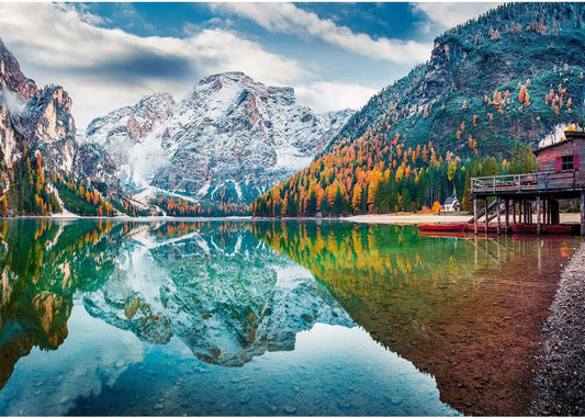 Snowy Mountains Various-sized Wooden Jigsaw Puzzles , No Dust, Home Decor Birthday Party Gift Toy for Men Women Elders Seniors