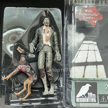 Redfield Hunk Zombie With Dog Licker And Walker Chris Redfield Biohazard Executioner Majini Action Figure Model Toys Decor