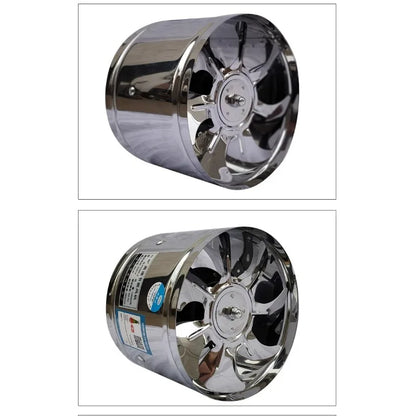 6/8 Pipe Exhaust Fan Air Ventilator Metal Pipe Ventilation Exhaust Fan Mini Extractor Bathroom Toilet Wall Fan Duct Fan