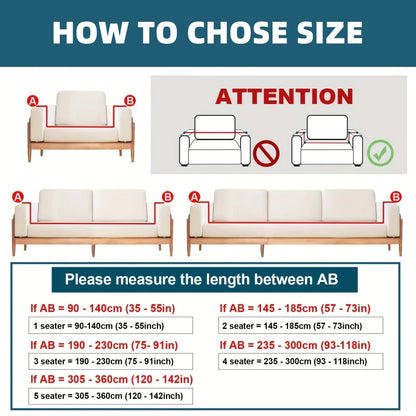 Jacquard Adjustable Elastic Sofa Cover Armchair Protector Corner L Shape Stretch Thick Slipcovers Couch Covers 1/2/3/4/5 Seater