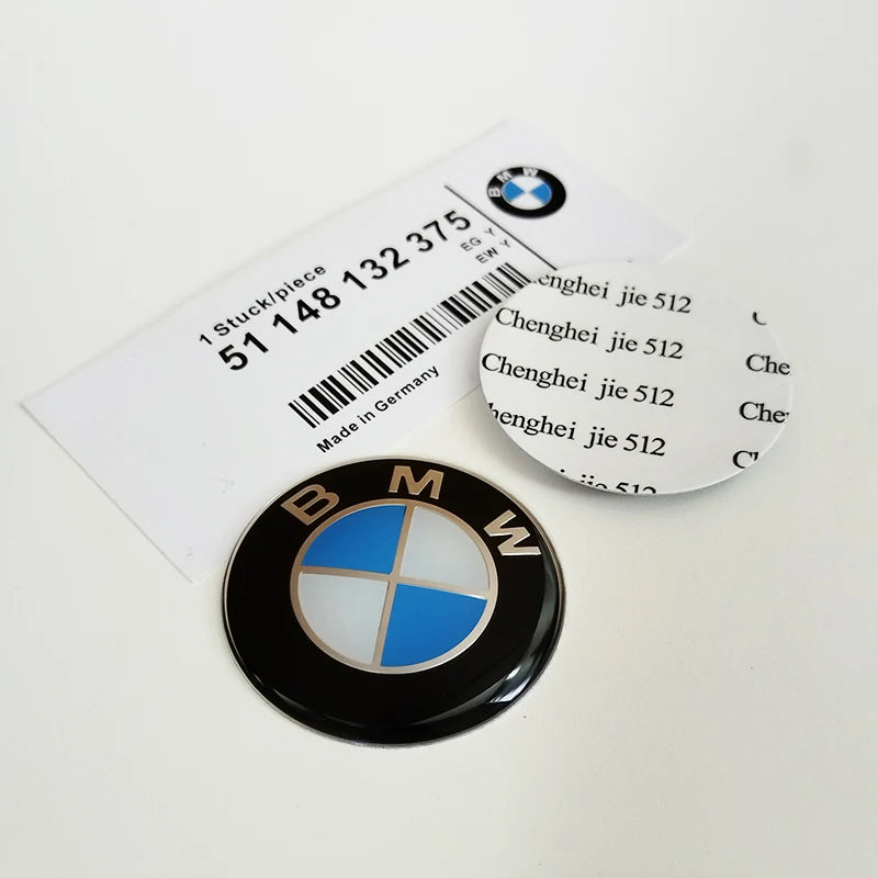 45mm Car Steering Wheel Cover Badge Emblem Logo Sticker For BMW E46 E39 E90 E36 E91 E62 E87 E53 F15 F16 F20 F30 X1 X3 X5 M3 M5
