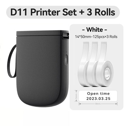 Niimbot D11 Mini Printer Wireless Phone Pocket Thermal Label Maker USB Rechargeable Inkless DIY Name Price Tag Sticker Machine