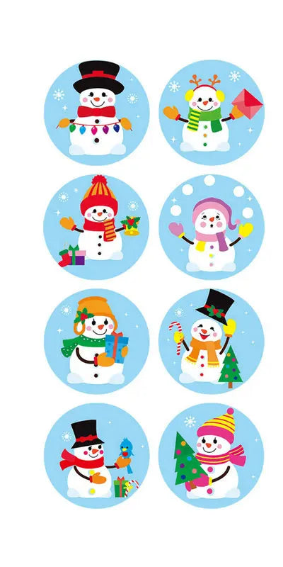 Christmas gift stickers decorative sealing sticker Merry Christmas Reward Self-adhesive labels  Day party
