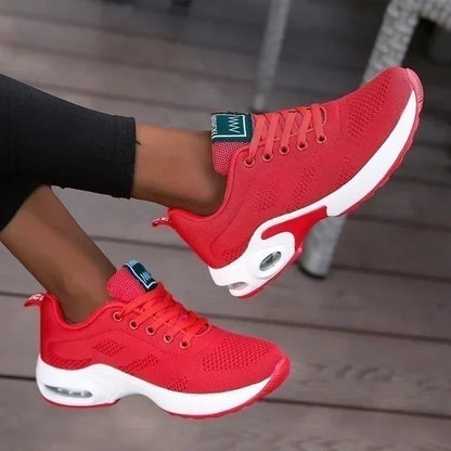 Women Platform Casual Sneakers Shoes Mesh Breathable Running Shoes Chunky Summer Sports Tenis Shoes 2024 Luxury Vulcanize Shoes