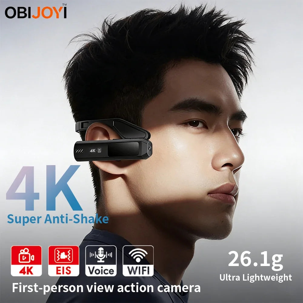 Mini Action Video Sports Camera 4K HD Anti-Shake 0.96" IPS Screen WIFI APP 12MP for Sports Outdoor Travel Life