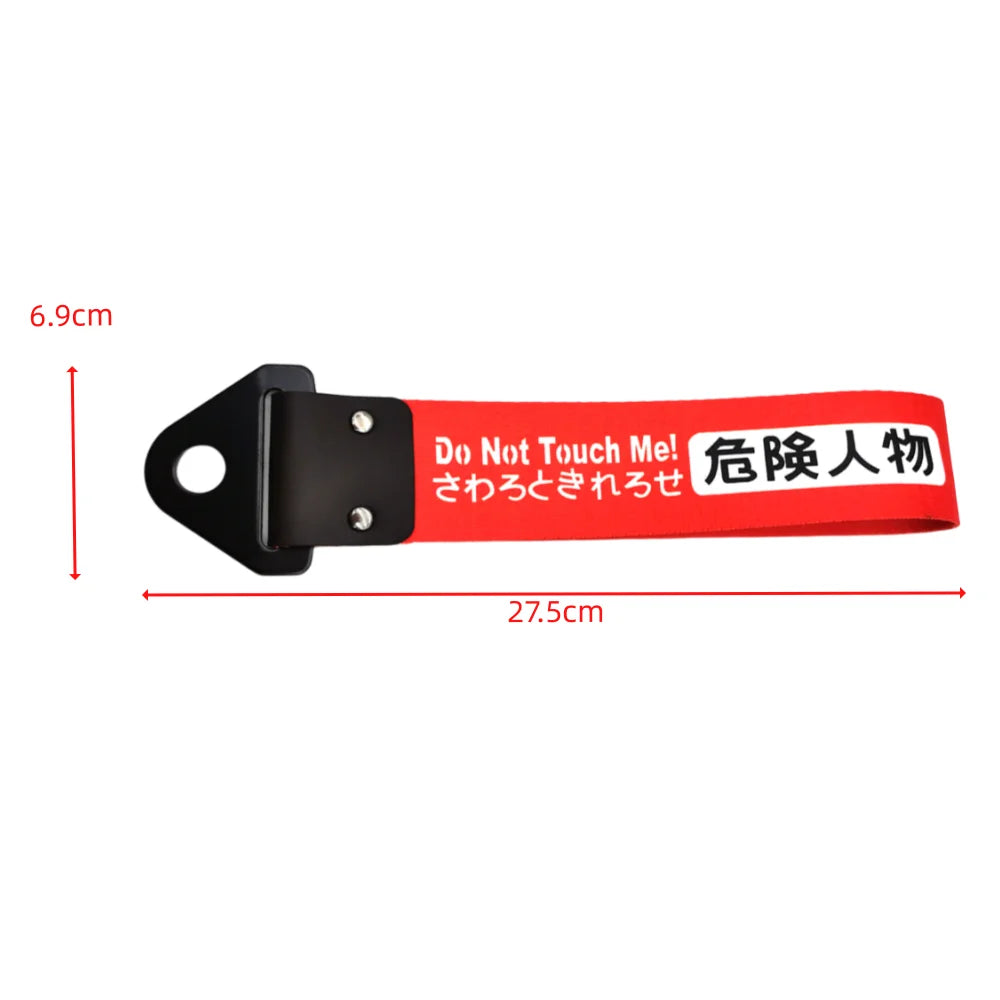 JDM Racing Culture Style Tow Strap Universal Race Towing Car Motorcycle Trailer Ropes Bumper Hook Belt Pendant